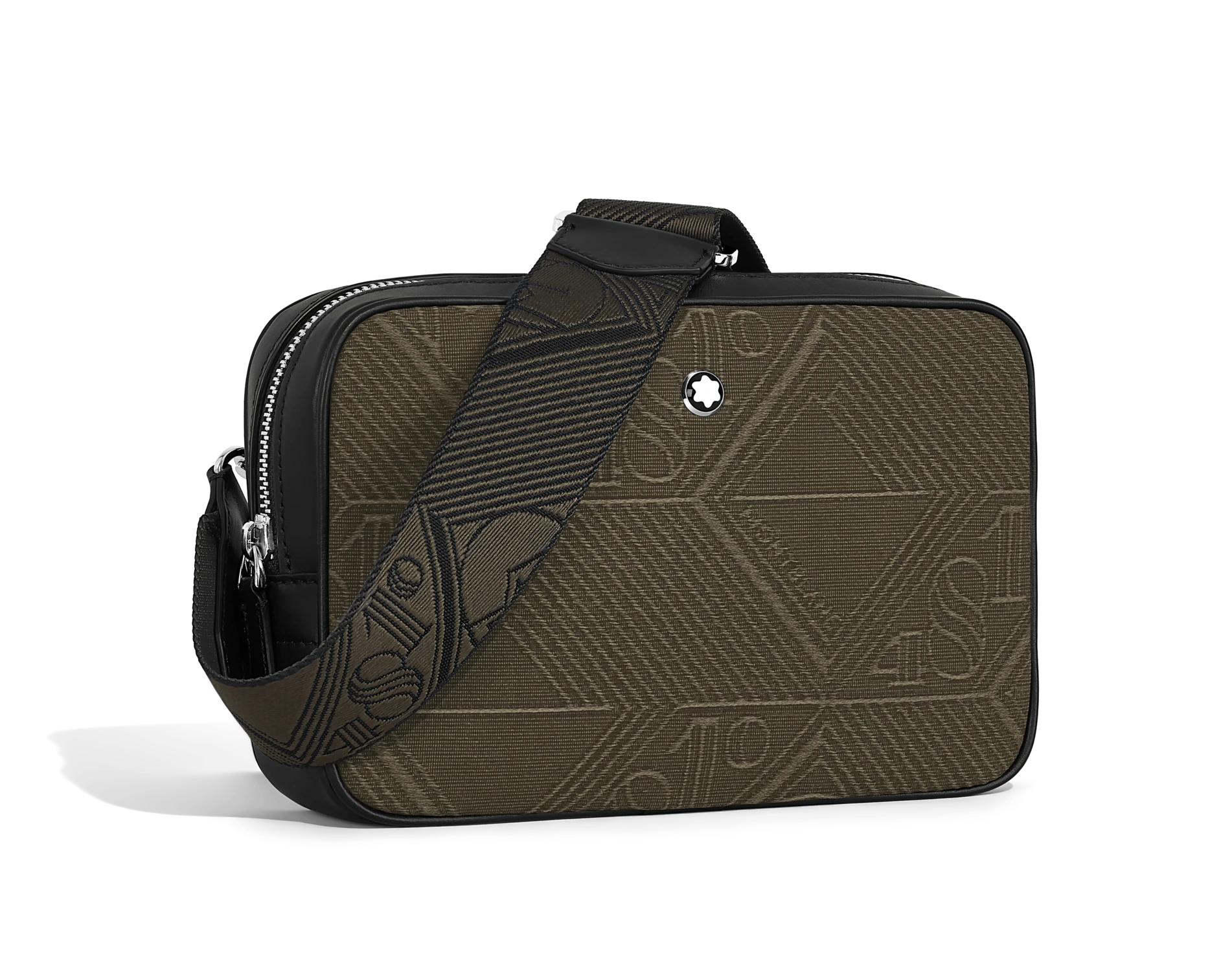 Tacky0521 モンブラン4810ショルダーバッグ Montblanc Meisterstück 4810 Jacquard Crossbody Mini Khaki MB220257
